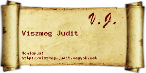 Viszmeg Judit névjegykártya